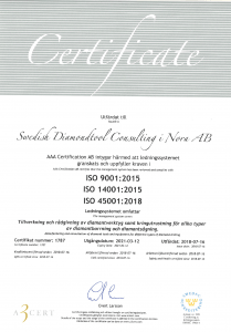 Certifierade enligt ISO-standard